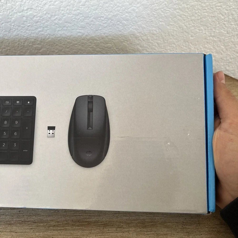 HP 650 Wireless Keyboard And Mouse Combo Windows 11 10 Dongle Black 4R013AA#ABL